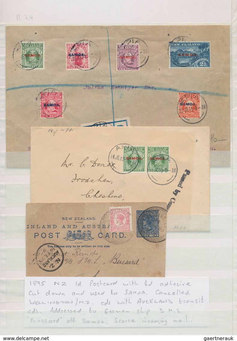 Samoa: 1895/2000, Mainly From 1914, Collection In A Stockbook With Main Value In The Apprx. 80 Cover - Samoa