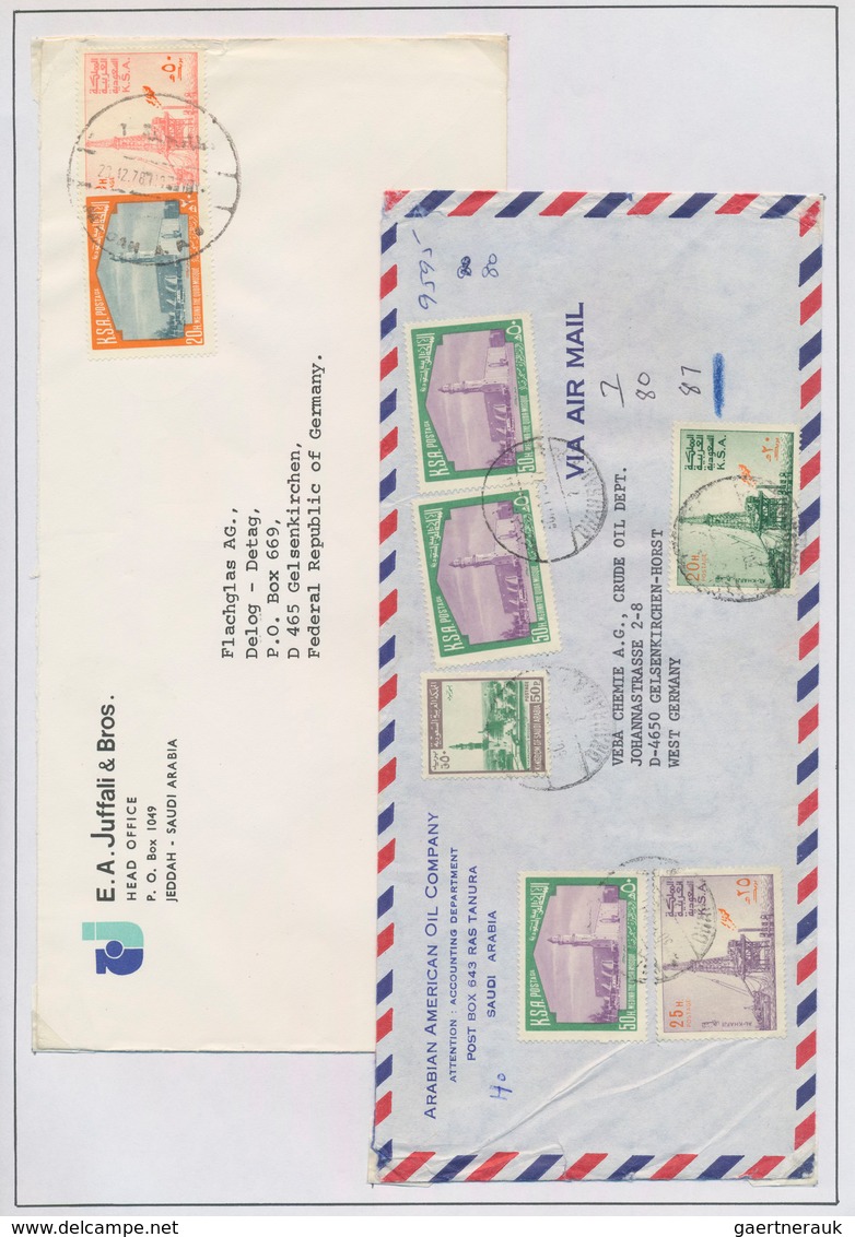 Saudi-Arabien: 1970/2000 (ca.), Collection Of Apprx. 150 (mainly Commercial) Covers, Chiefly Corresp - Saudi Arabia