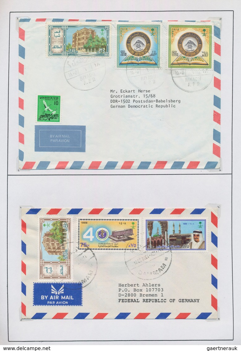 Saudi-Arabien: 1970/2000 (ca.), Collection Of Apprx. 150 (mainly Commercial) Covers, Chiefly Corresp - Arabia Saudita