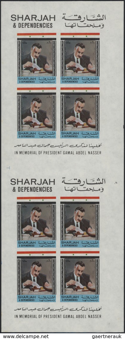 Schardscha / Sharjah: 1969/1972, Specialised Assortment Incl. Proofs, Imperfs., Varieties, Covers, T - Sharjah