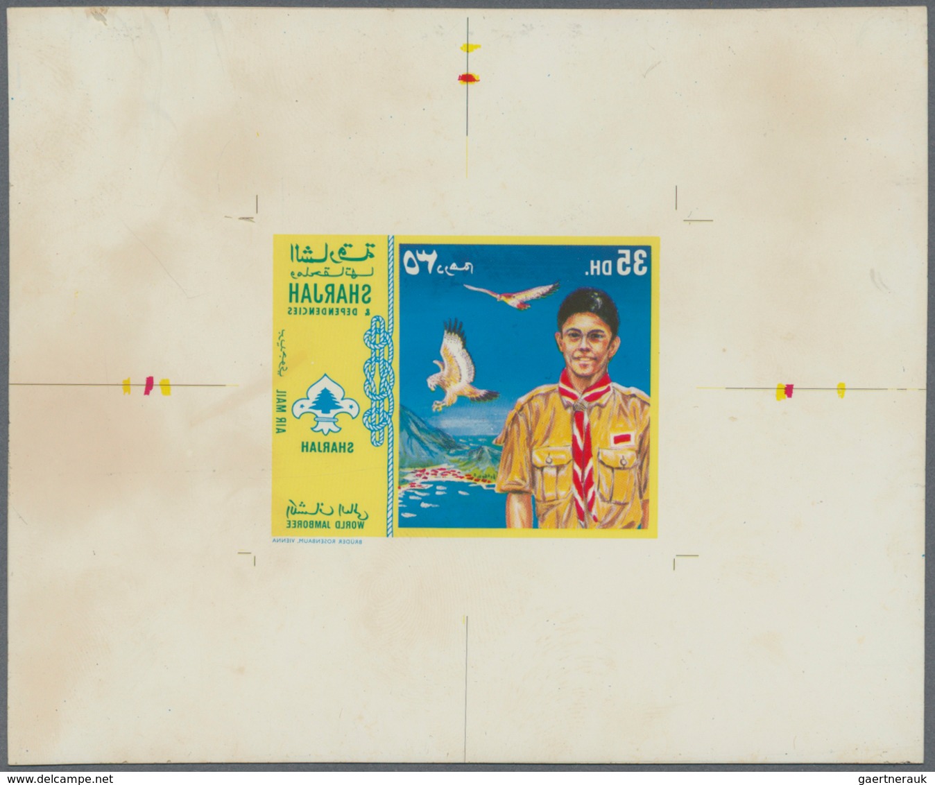 Schardscha / Sharjah: 1969/1972, specialised assortment incl. proofs, imperfs., varieties, covers, t