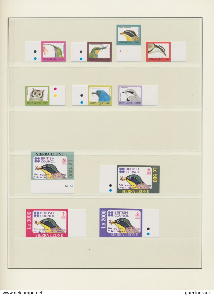 Sierra Leone: 2007/2009. Very Interesting Collection With Imperforate, Mint, Nh, Issues, Some Of Whi - Sierra Leone (1961-...)