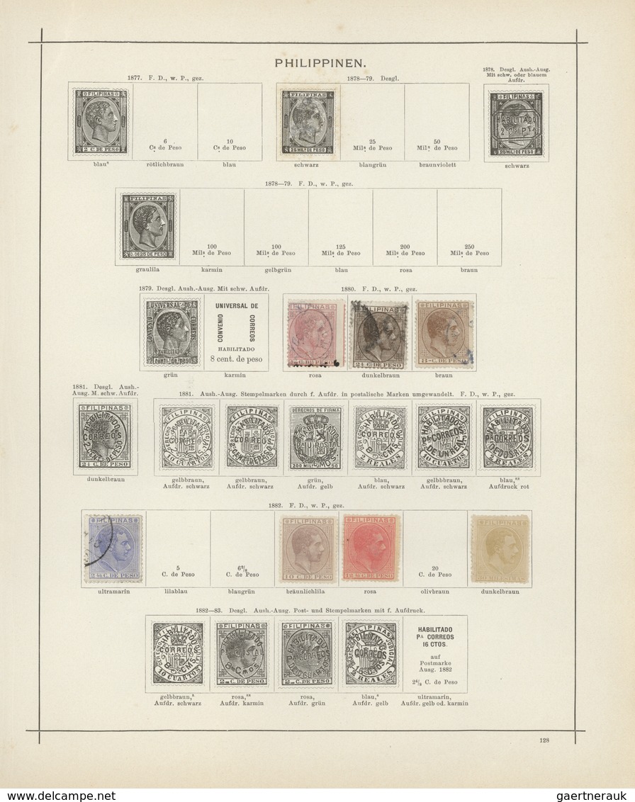 Spanisch-Westindien: 1855-1870, Hübsche Sammlung Meist Gestempelt, Dabei Auch Ein Paar Und Ein Viere - Aguera