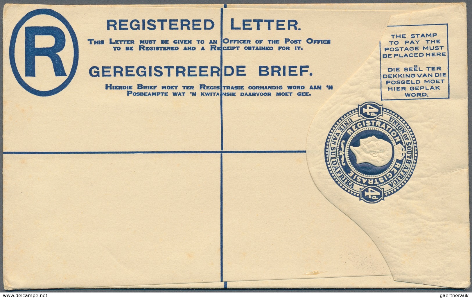 Südafrika - Ganzsachen: 1913/1961 (ca.), Collection With 21 Different REGISTERED LETTERS Incl. Diffe - Autres & Non Classés