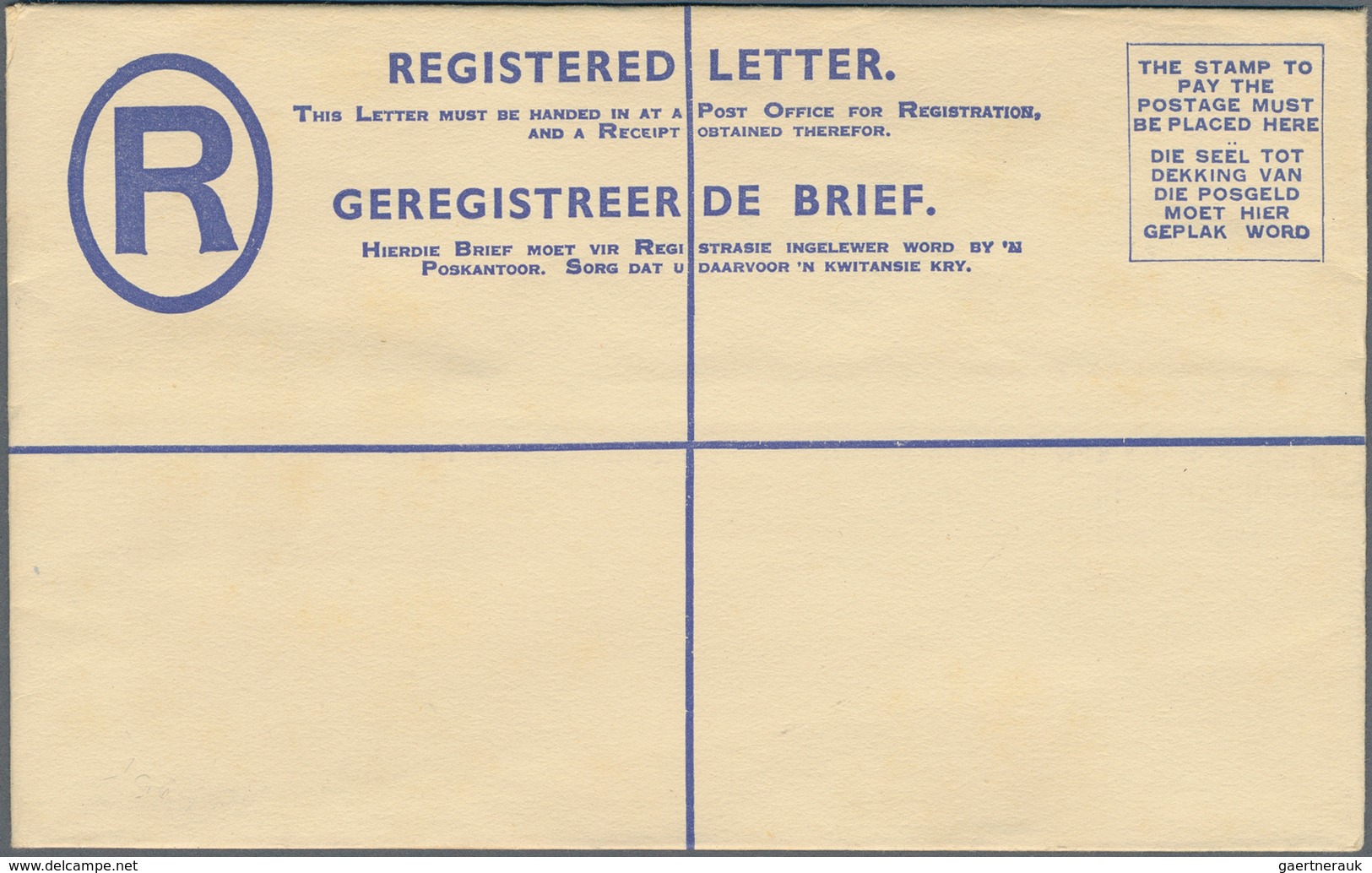 Südafrika - Ganzsachen: 1913/1961 (ca.), Collection With 21 Different REGISTERED LETTERS Incl. Diffe - Other & Unclassified