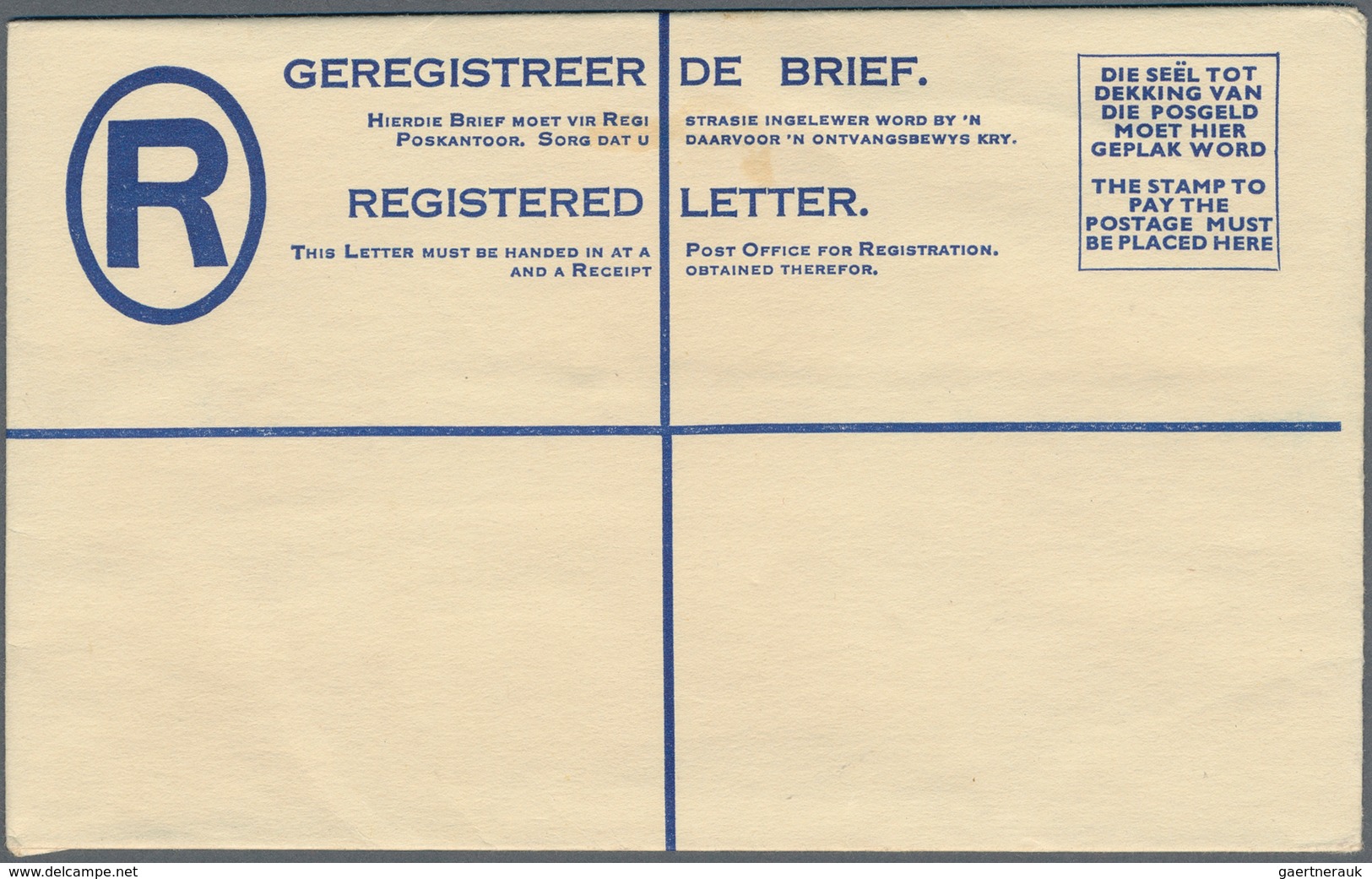 Südafrika - Ganzsachen: 1913/1961 (ca.), Collection With 21 Different REGISTERED LETTERS Incl. Diffe - Andere & Zonder Classificatie