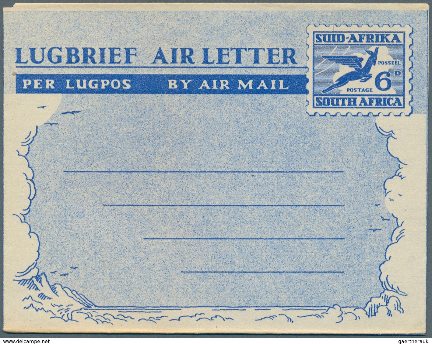 Südafrika - Ganzsachen: 1945/1995 (ca.), Accumulation With About 800 Unused Airletters, AEROGRAMMES - Other & Unclassified