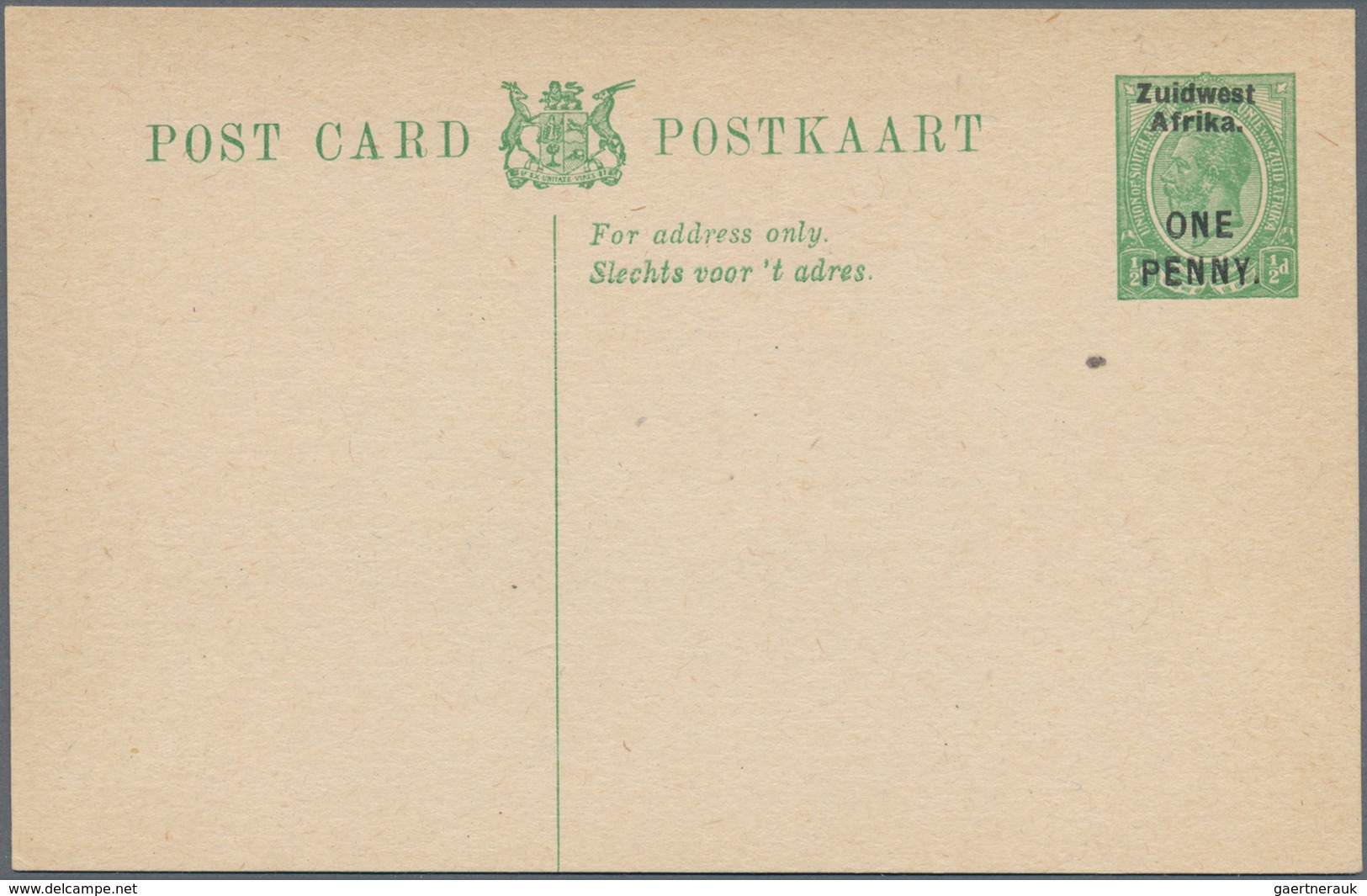 Südwestafrika: 1923 Six Unused Postal Stationery Postcards With Different Overprints Of The Country - Afrique Du Sud-Ouest (1923-1990)