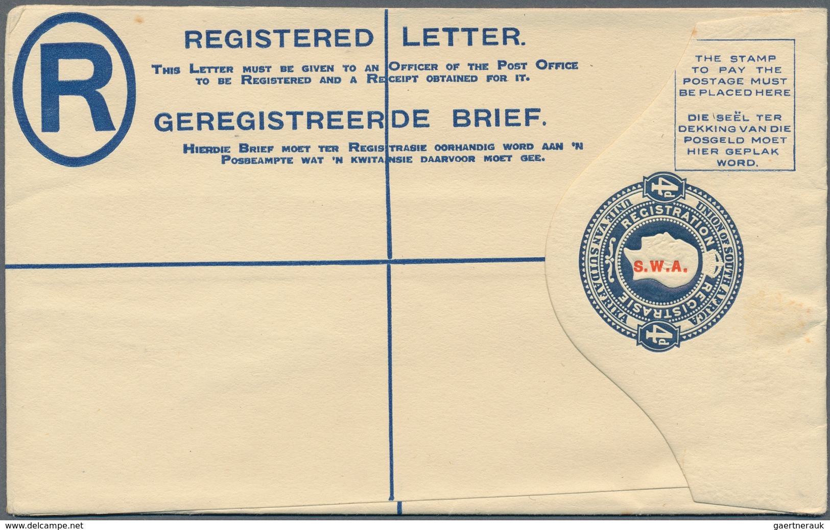 Südwestafrika: 1923/1965 (ca.) POSTAL STATIONERY: Collection With Nine Different South African REGIS - South West Africa (1923-1990)