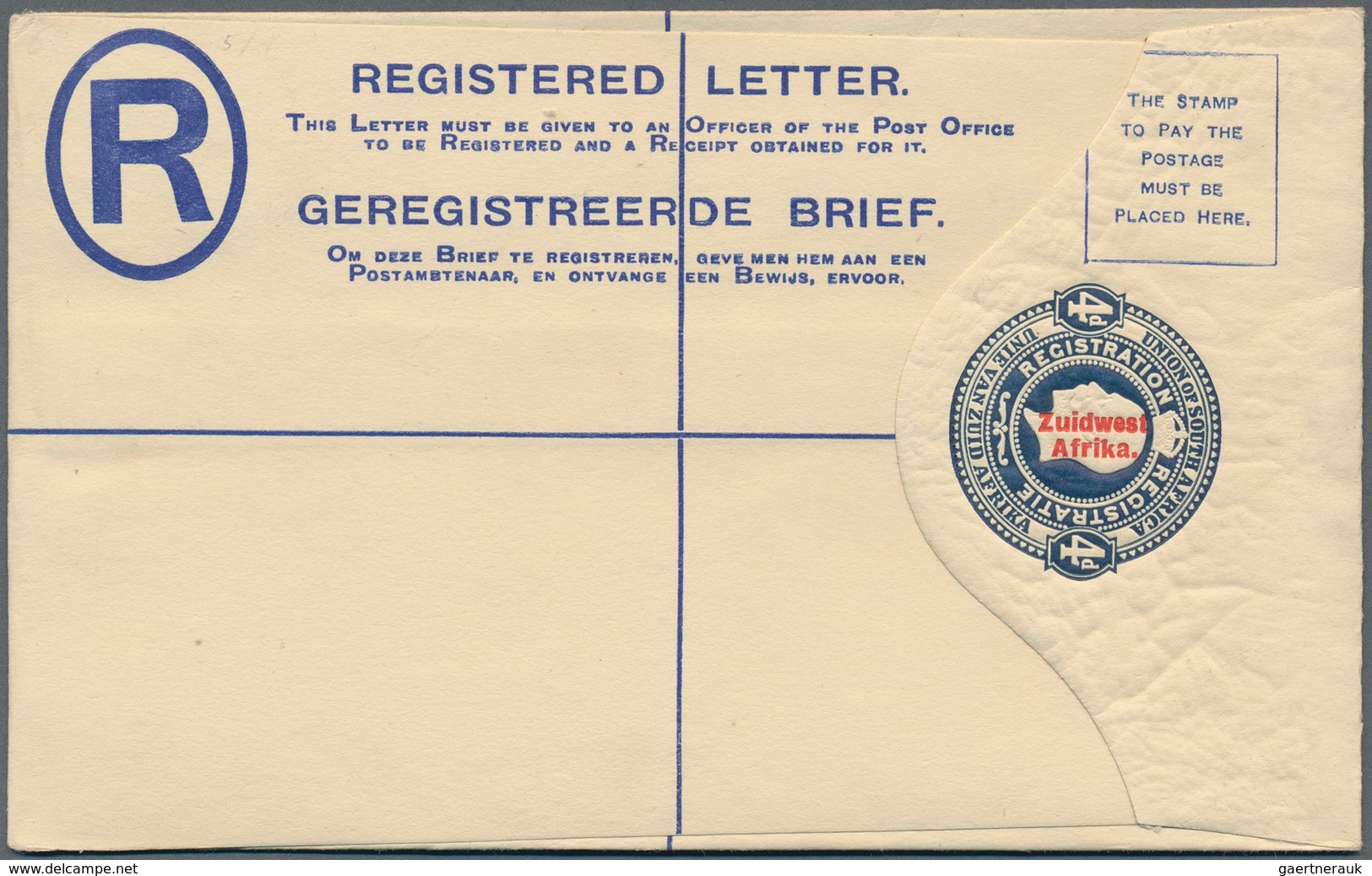 Südwestafrika: 1923/1965 (ca.) POSTAL STATIONERY: Collection With Nine Different South African REGIS - Zuidwest-Afrika (1923-1990)