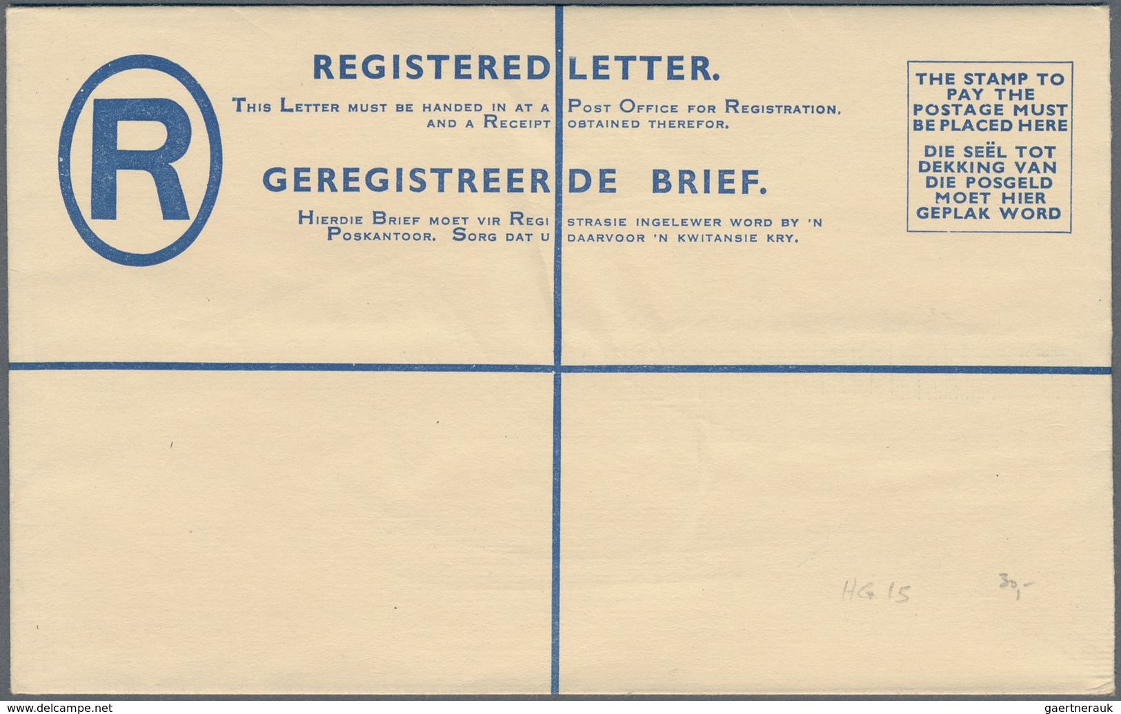 Südwestafrika: 1923/1965 (ca.) POSTAL STATIONERY: Collection With Nine Different South African REGIS - Afrique Du Sud-Ouest (1923-1990)