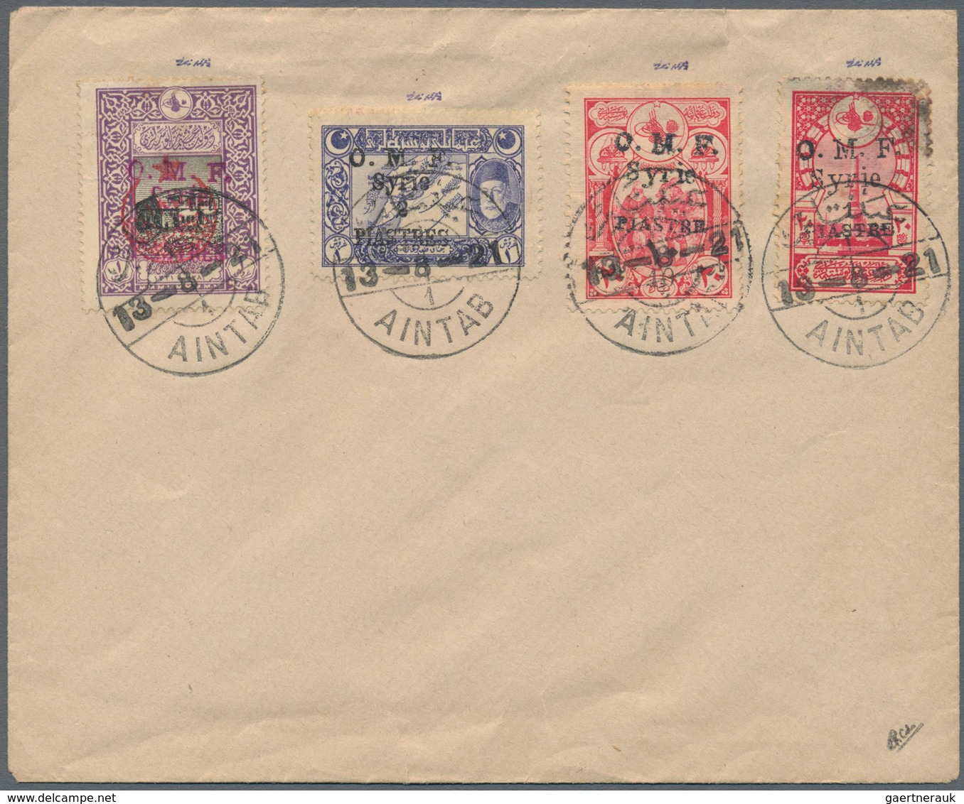 Syrien: 1899-1960, 30 Covers & Cards From Ottoman Period To Modern, Early Overprinted Issues, Air Ma - Syrië