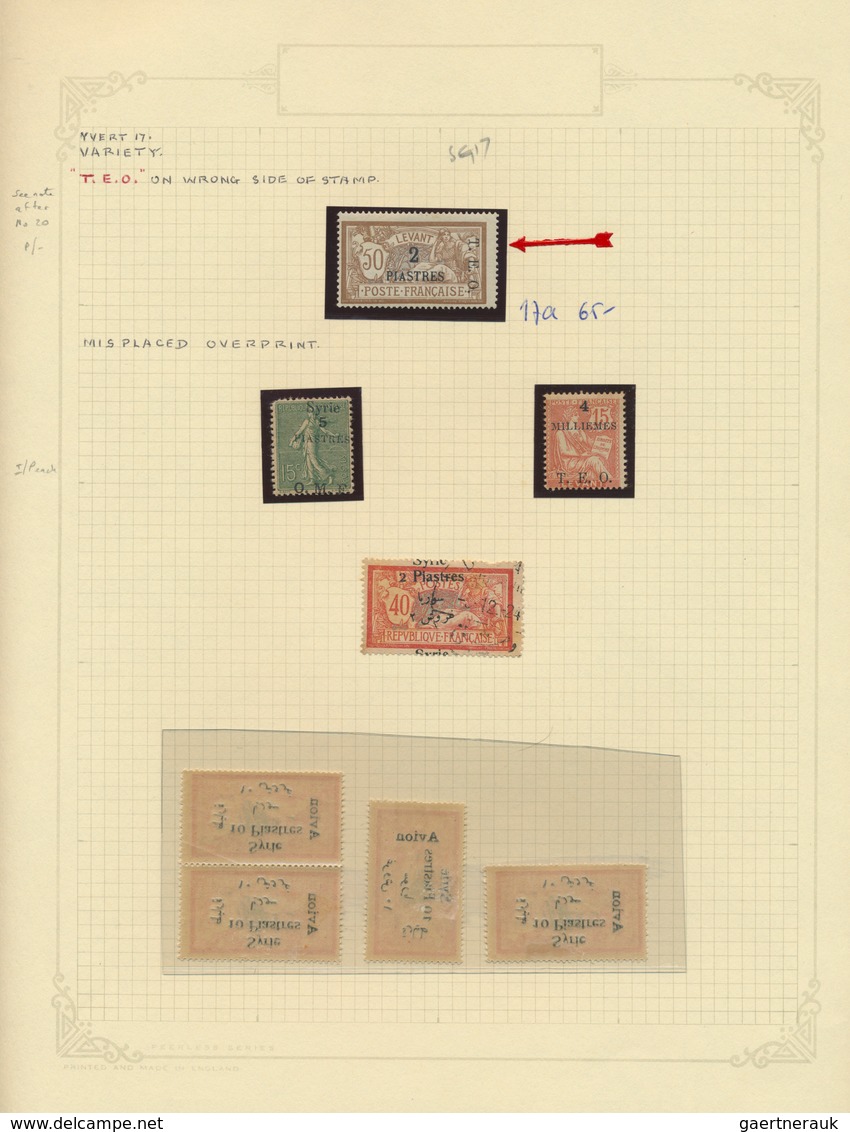Syrien: 1919/1960, Miscellaneous Balance Incl. Mainly Mint Assortment Of Both Olympic Games Sets (ei - Syria