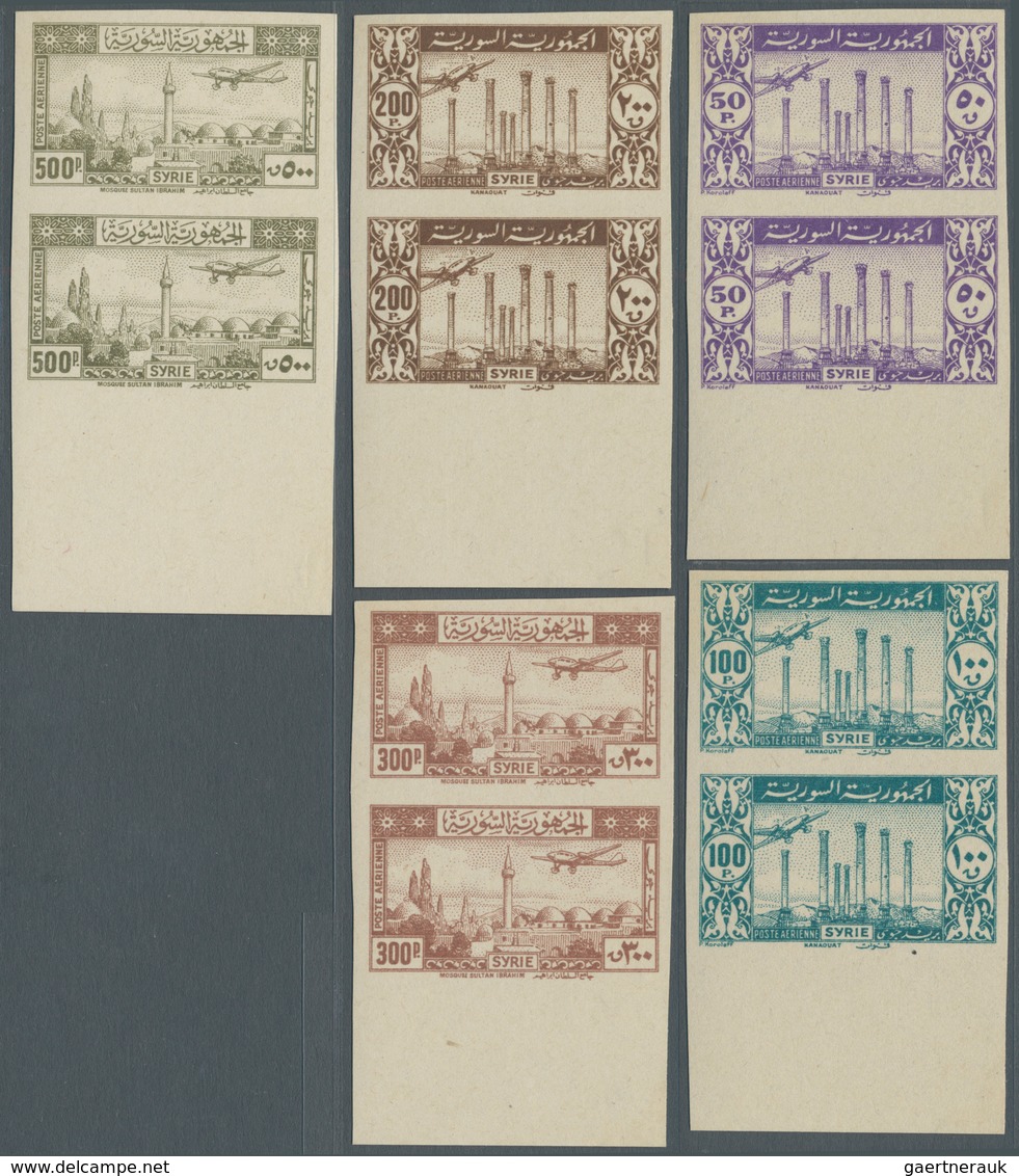 Syrien: 1920/1956, Specialised Assortment Incl. Imperf. Issues, Interesting Covers, Varieties, Olymp - Syrie