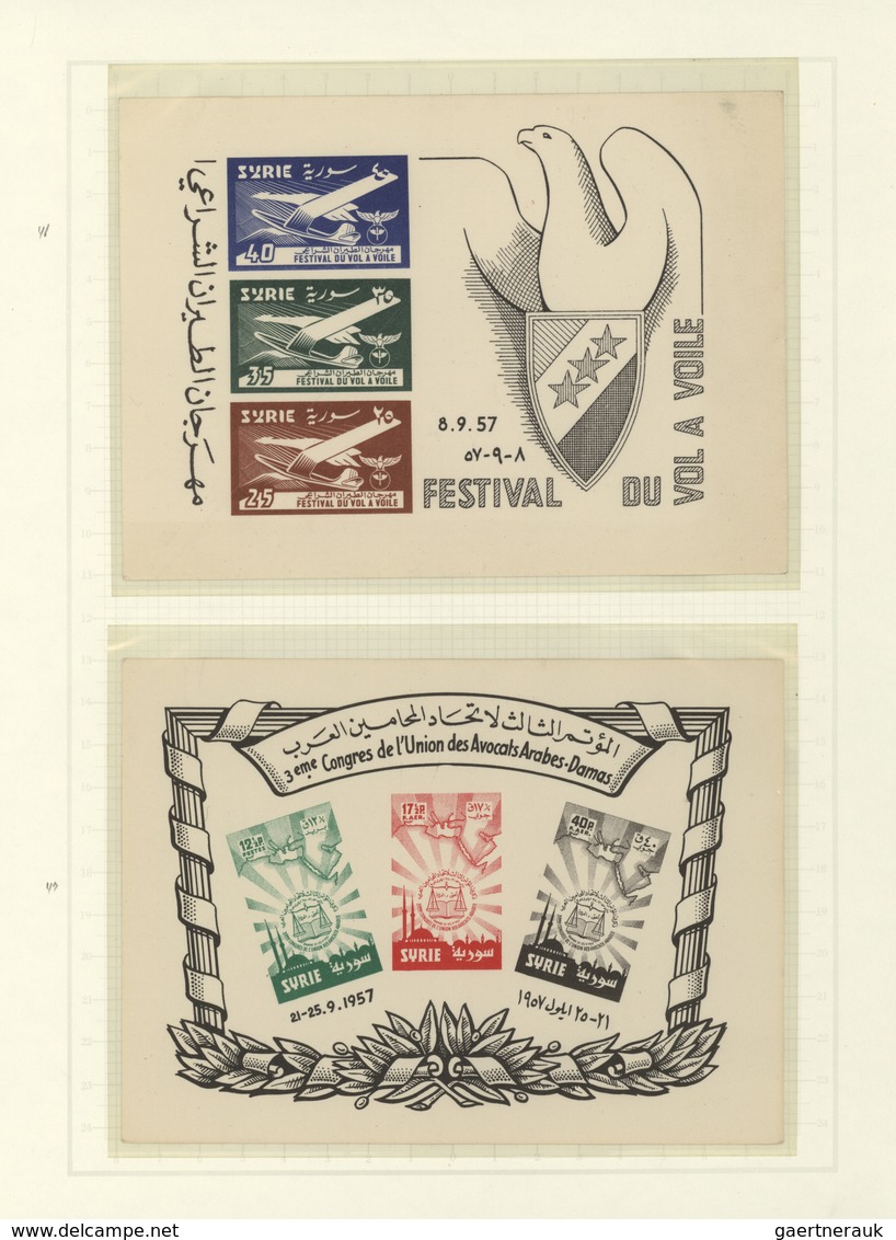 Syrien: 1942-1980 Ca.: Mint Collection From Independence With Most Of The Stamps Issued Plus Various - Syrië