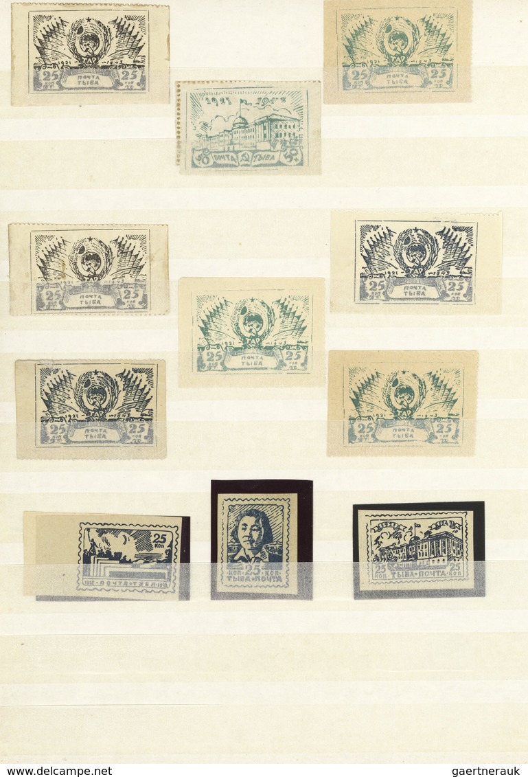 Tannu-Tuwa: 1926/1943, A Splendid Collection Of Apprx. 250 Stamps, Predominantly In (unmounted) Mint - Tuva