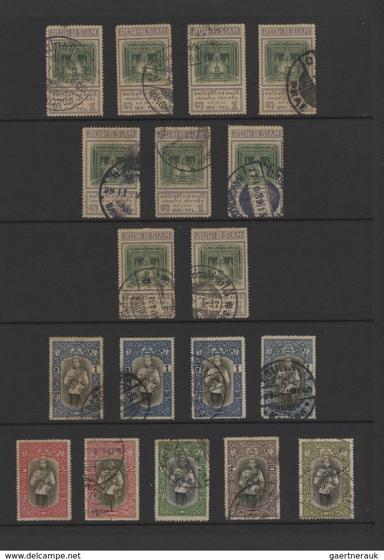 Thailand: 1883-modern, Collection Of Mint And Used Stamps From First Issue, Including Some 1889-94 P - Thailand