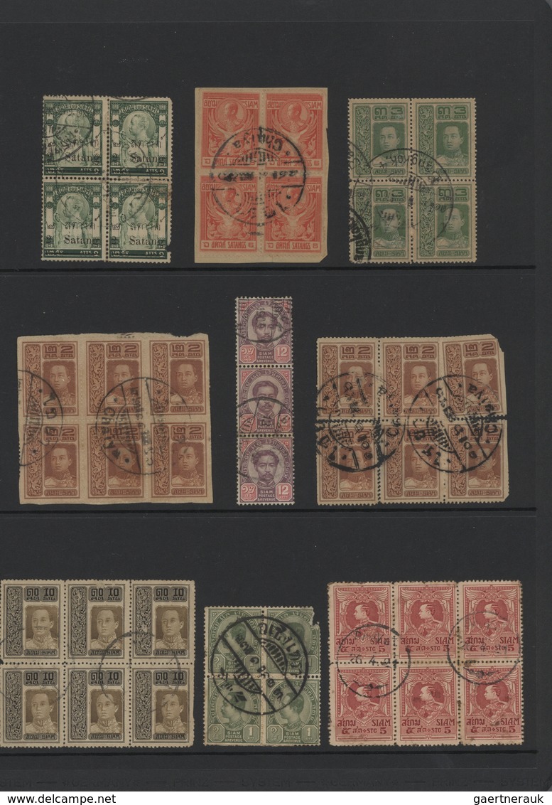 Thailand: 1883-modern, Collection Of Mint And Used Stamps From First Issue, Including Some 1889-94 P - Thailand