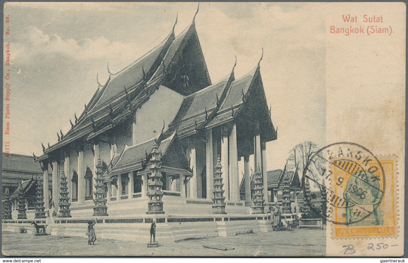 Thailand: 1901/1923, 42 Old Picture Postcards , 25 Of Them Franked With Overseas Destinations And So - Thailand