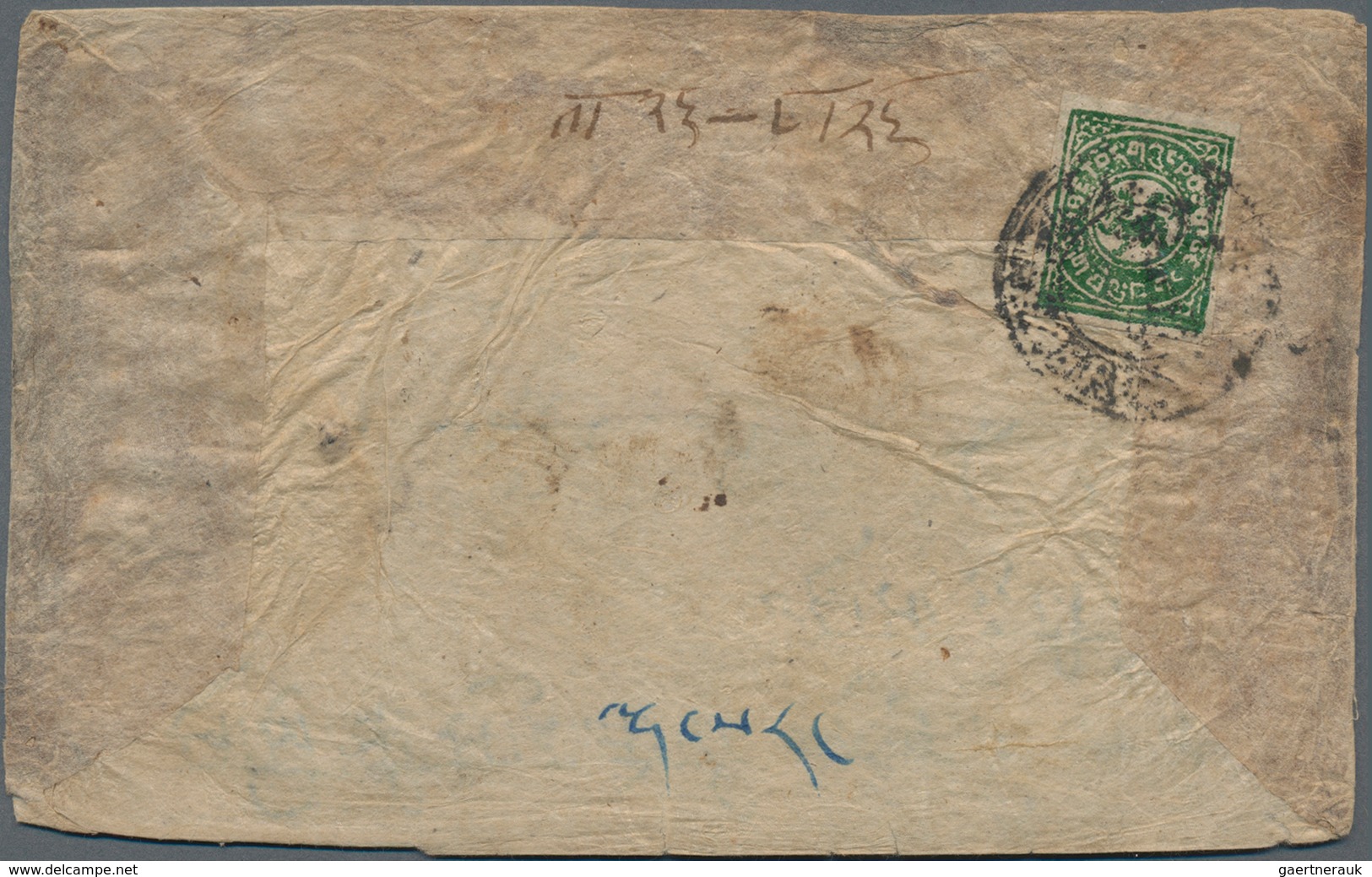 Tibet: 1912/1950 (ca.), 15 Franked Business- And Private Covers With Interesting Frankings, E.g. 2/3 - Otros - Asia