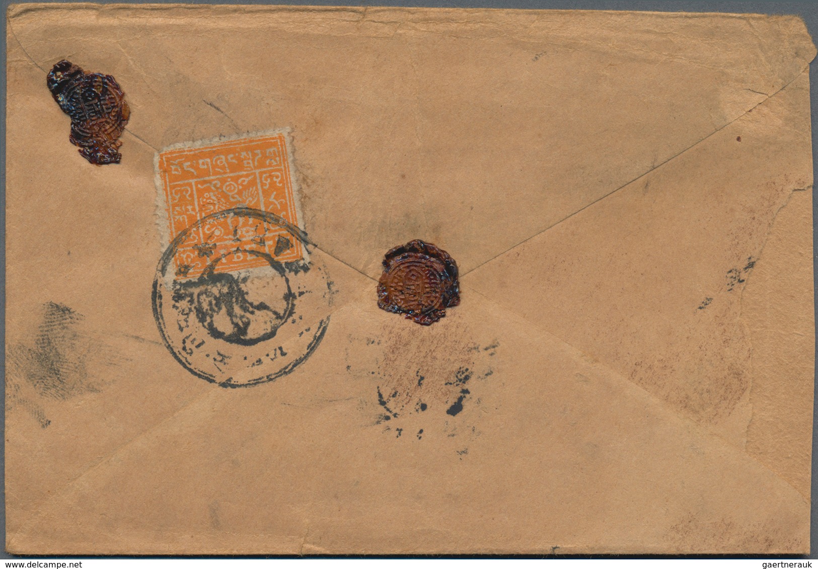 Tibet: 1912/1950 (ca.), 15 Franked Business- And Private Covers With Interesting Frankings, E.g. 2/3 - Asia (Other)