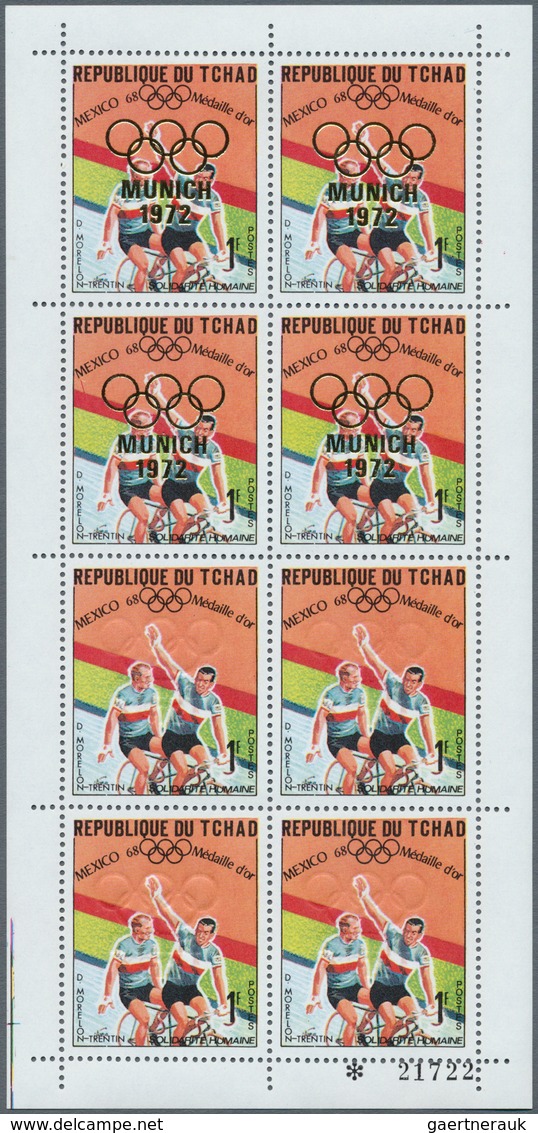 Tschad: 1968/1972, Nice Collection Of Errors, With Albino Overprints, Colour Shifts, Inverted Overpr - Chad (1960-...)