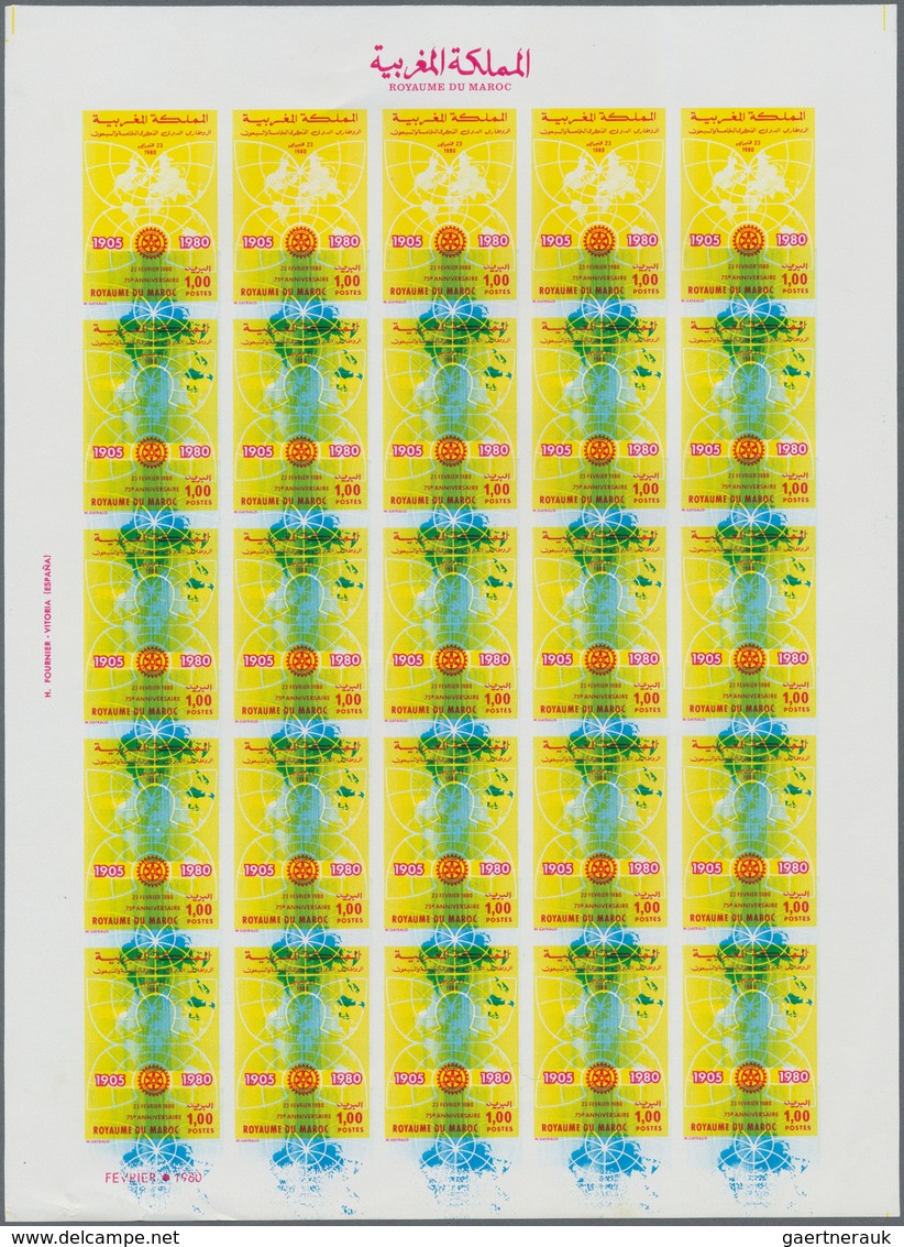 Tunesien: 1976/1991 (ca.), duplicated accumulation in large box with mostly IMPERFORATE single stamp