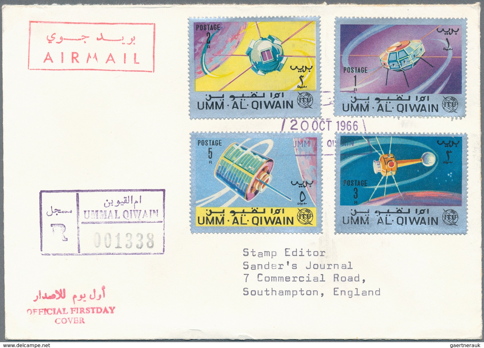 Umm Al Qaiwain: 1963/71, Real Used Covers/unadressed FDC Of: Umm Al Quiwain (6/2), Sharja (1/2), Fuj - Umm Al-Qiwain