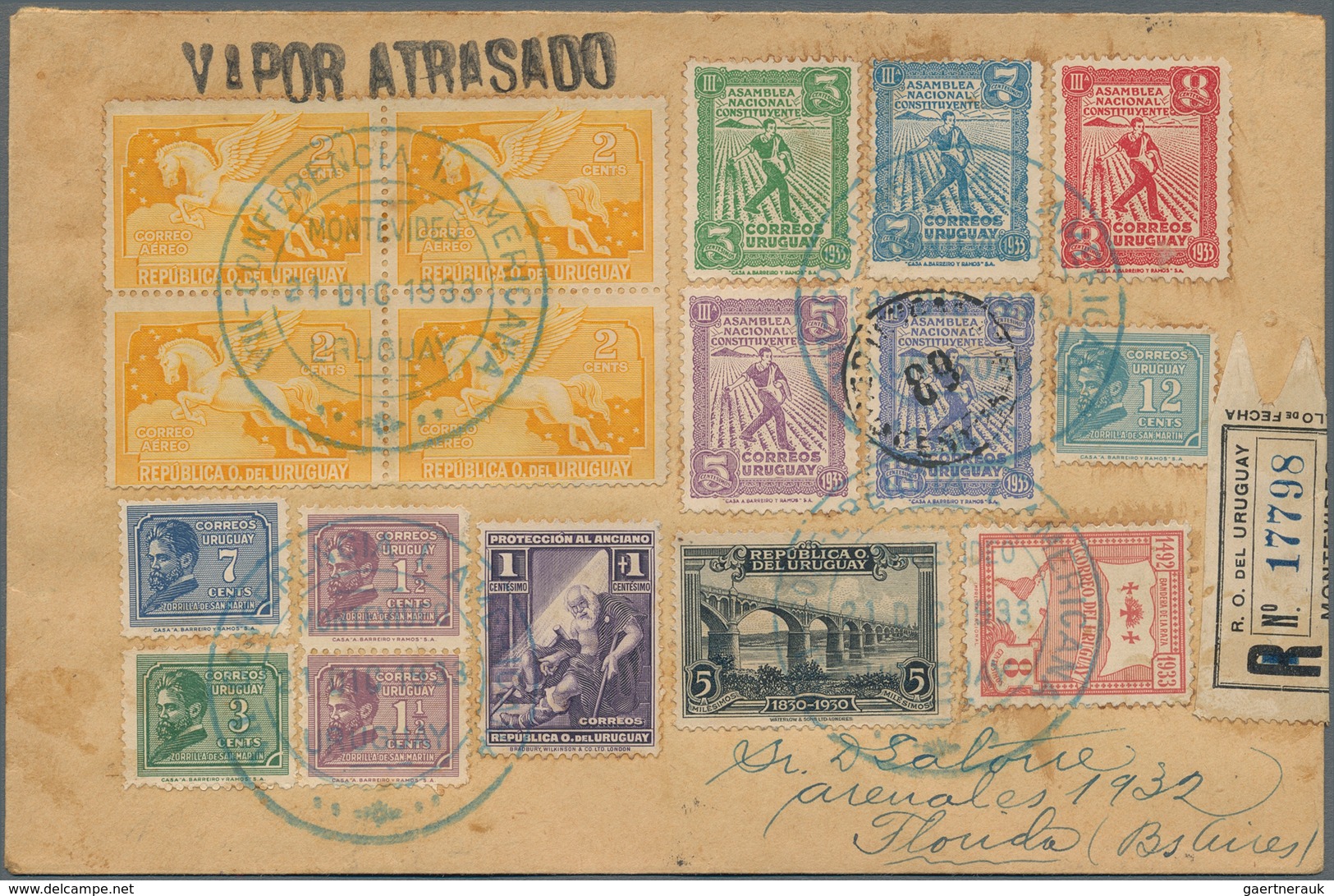 Uruguay: 1880/1960 (ca.), assortment of apprx. 83 covers/cards/stationeries, varied condition, incl.