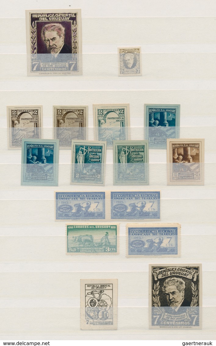 Uruguay: 1910/1983 (ca.), ESSAYS/PROOFS, Collection Of Apprx. 65 Pieces Incl. Rarely Seen Items. - Uruguay