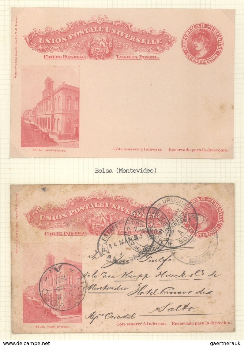 Uruguay - Ganzsachen: 1883/1918, Collection Of Apprx. 72 Unused/used Cards/reply Cards And Letter Ca - Uruguay