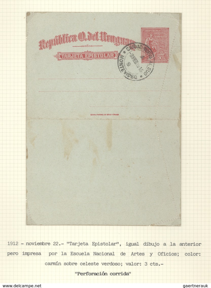 Uruguay - Ganzsachen: 1883/1918, Collection Of Apprx. 72 Unused/used Cards/reply Cards And Letter Ca - Uruguay