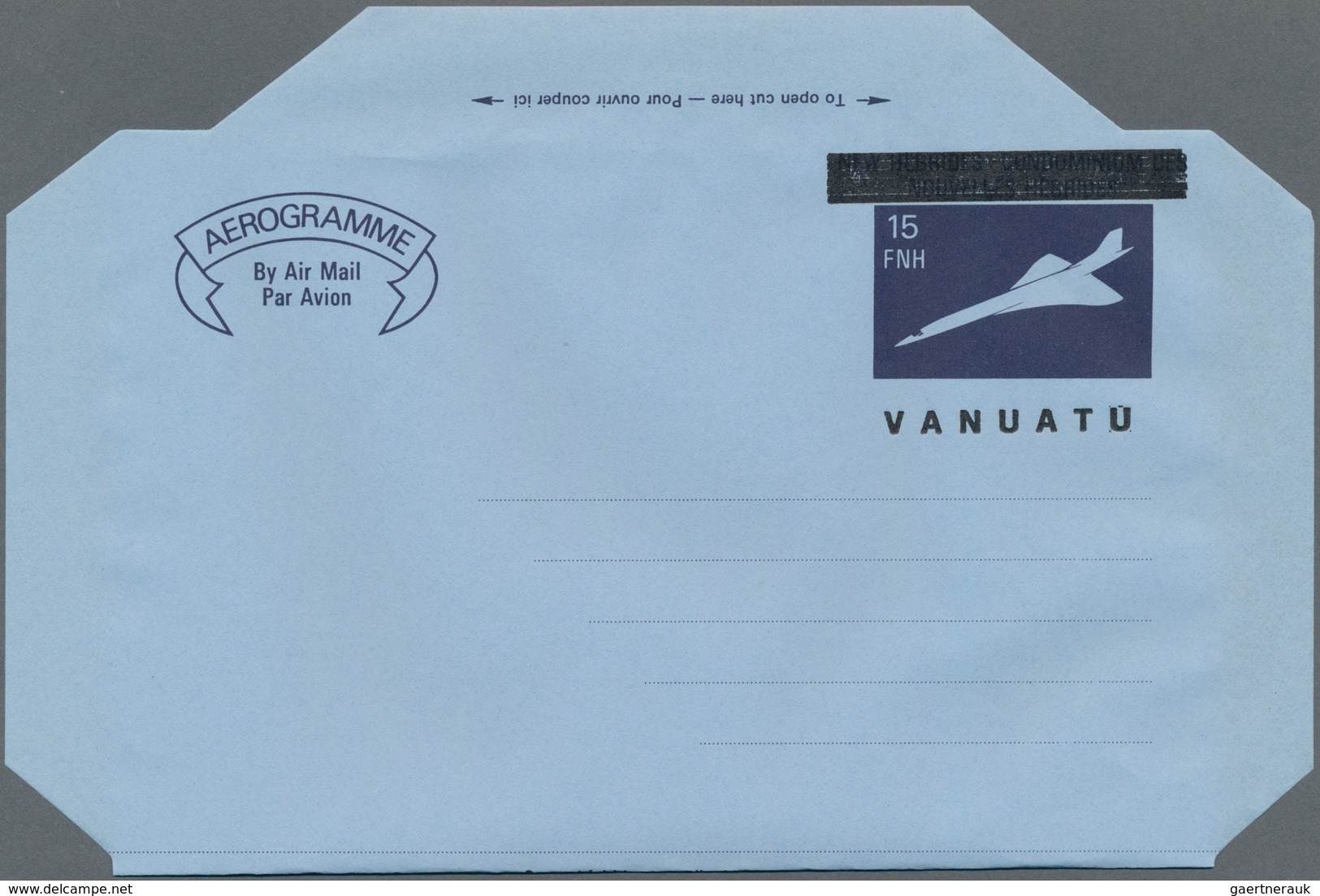 Vanuatu: 1971/1997 (ca.), Accumulation With About 880 Mostly UNFOLDED AEROGRAMMES With Several Early - Vanuatu (1980-...)