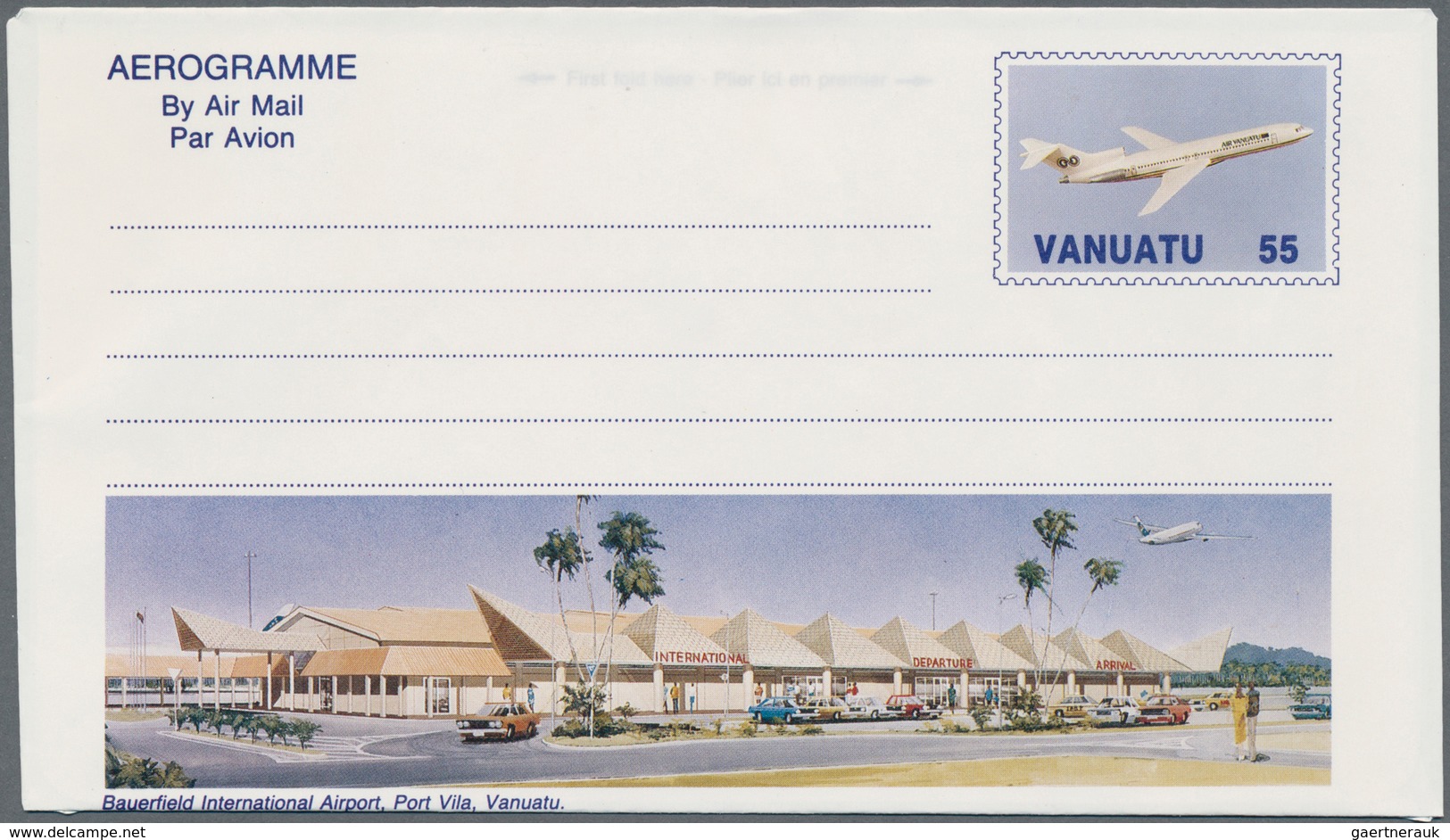 Vanuatu: 1971/1997 (ca.), Accumulation With About 880 Mostly UNFOLDED AEROGRAMMES With Several Early - Vanuatu (1980-...)