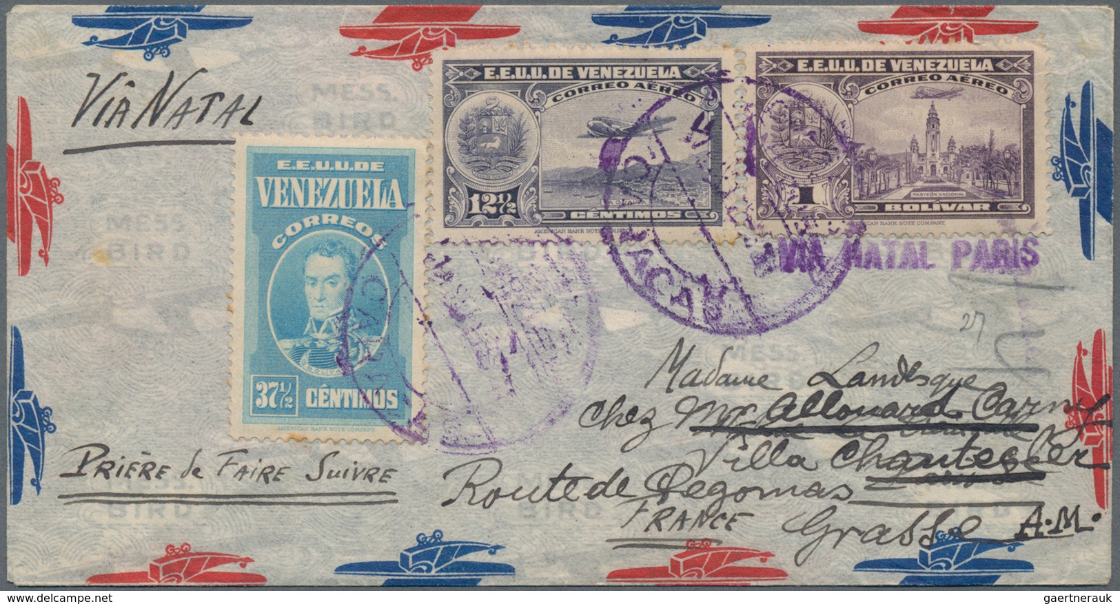 Venezuela: 1876/1970, About 150 Covers And Cards Including Some Fronts Only. Better Destinations, Ai - Venezuela