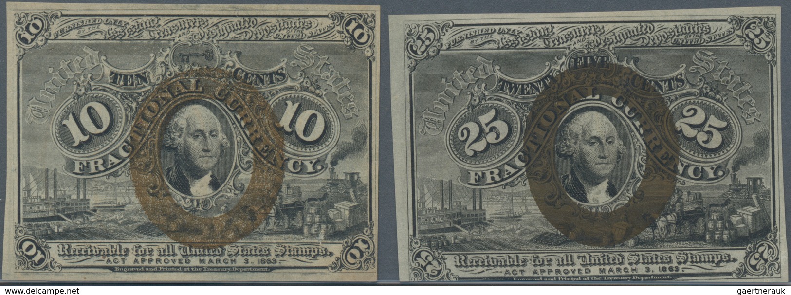 Vereinigte Staaten Von Amerika: Fractional Currency Lot, Comprised Of 17 Pieces Including FR 1226, 1 - Sonstige & Ohne Zuordnung