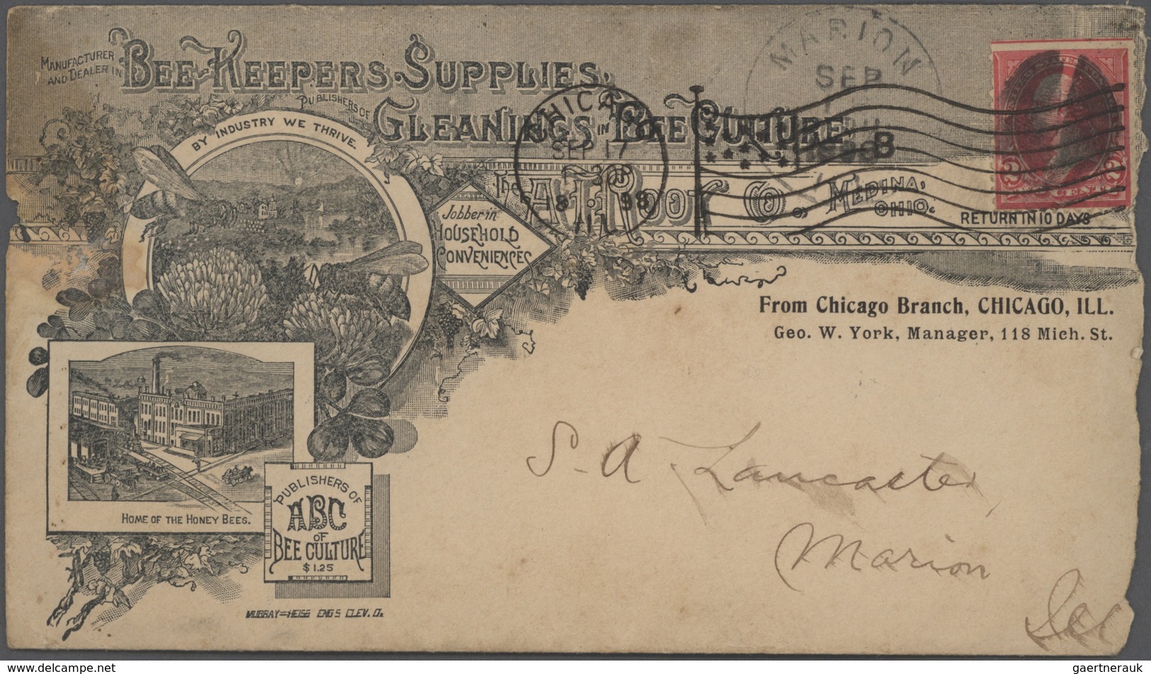 Vereinigte Staaten von Amerika: 1830-1970 (c.): More than 1000 covers, postcards, postal stationery