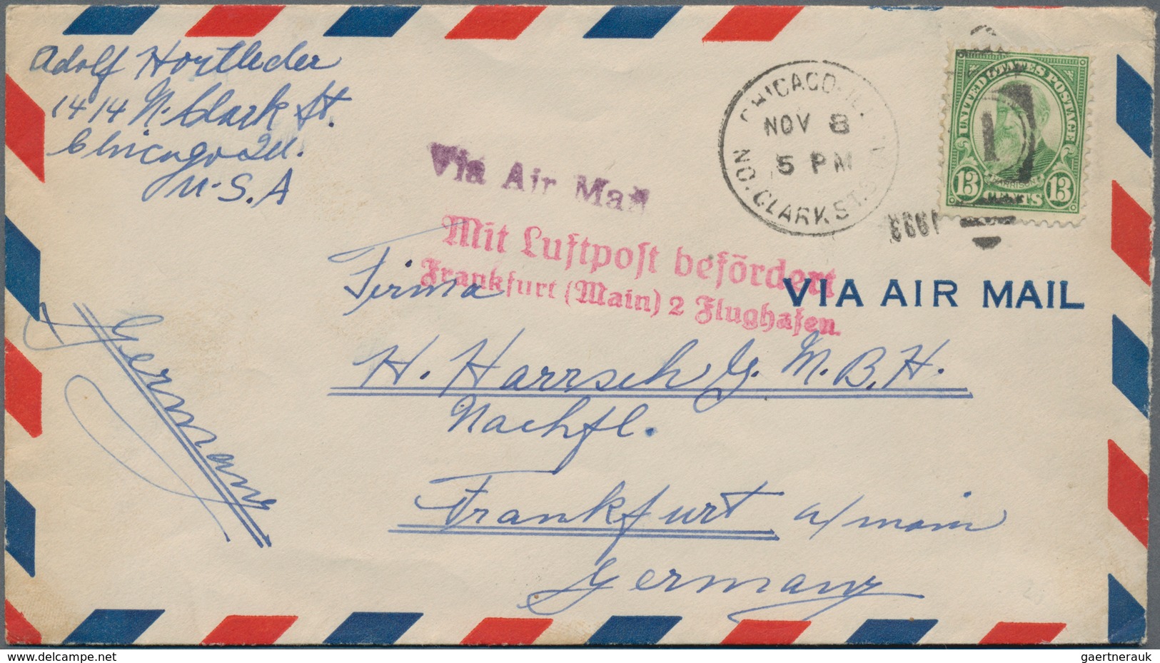 Vereinigte Staaten Von Amerika: 1854-1950's Ca.: More Than 60 Covers, Postcards And Postal Stationer - Other & Unclassified