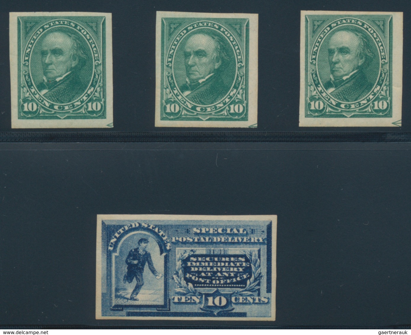 Vereinigte Staaten Von Amerika: US 19th Century Group, Scott Nos. 10 (used), 11 (OG Pair), 24 (OG St - Andere & Zonder Classificatie