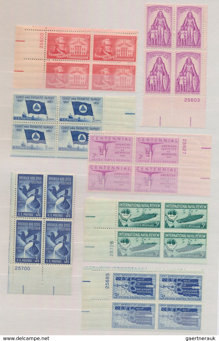 Vereinigte Staaten Von Amerika: 1933/1979, Comprehensive Collection Of Apprx. 750 Marginal Blocks Of - Autres & Non Classés