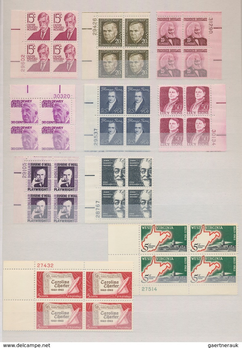 Vereinigte Staaten Von Amerika: 1933/1979, Comprehensive Collection Of Apprx. 750 Marginal Blocks Of - Other & Unclassified