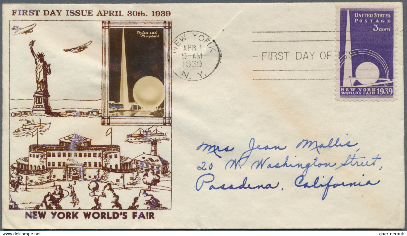 Vereinigte Staaten Von Amerika: 1939, NEW YORK WORLD'S FAIR, Lot Of 51 Only Different FDC Concening - Other & Unclassified