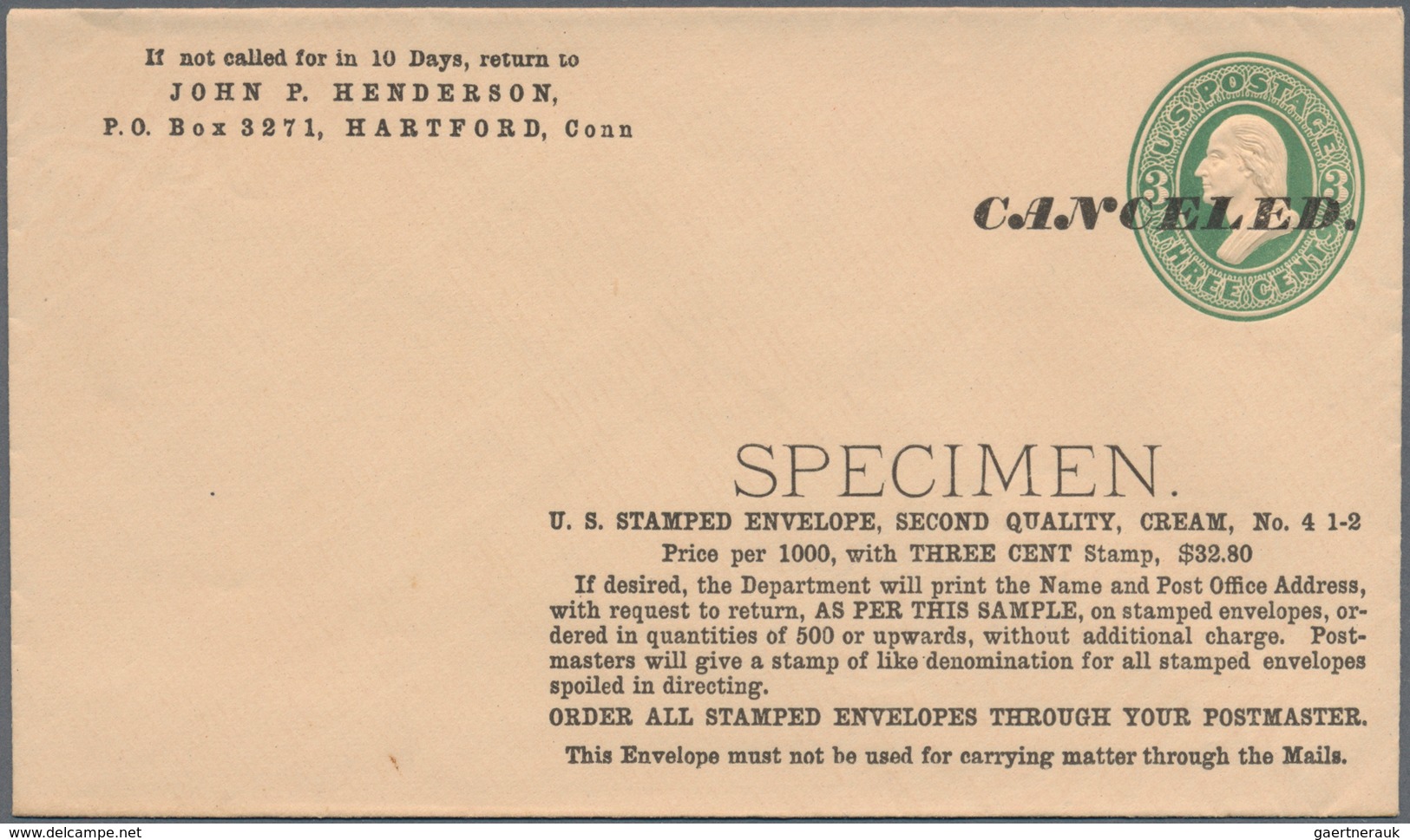 Vereinigte Staaten von Amerika - Ganzsachen: 1884/99 ca. 40 unused postal stationery envelopes all w