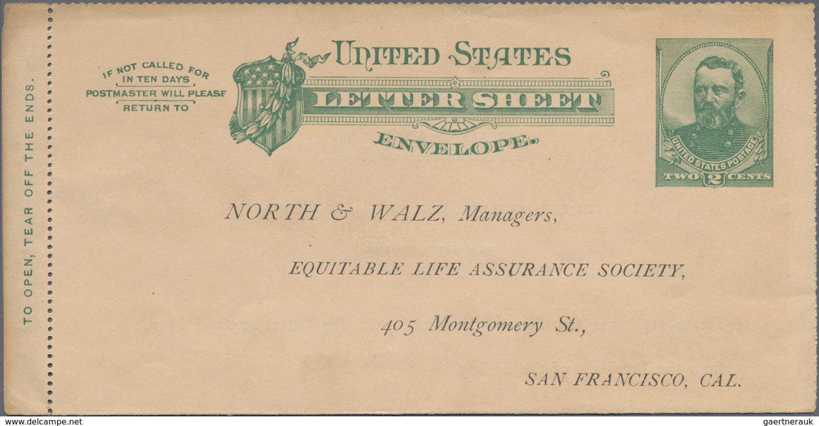 Vereinigte Staaten Von Amerika - Ganzsachen: 1886 Seven Unused And Used Letter Sheets, All With Perf - Sonstige & Ohne Zuordnung