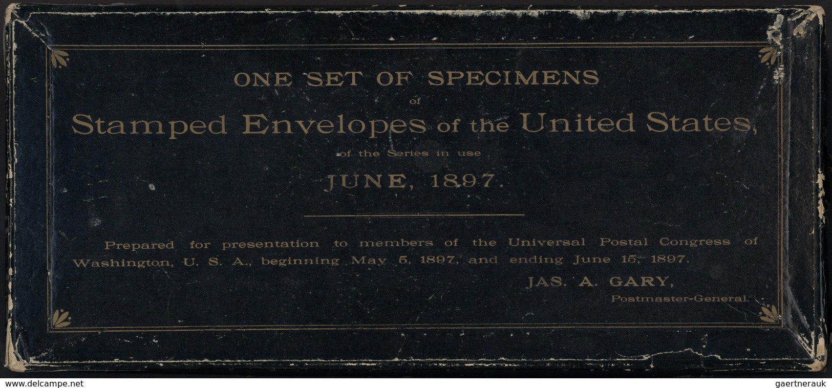 Vereinigte Staaten von Amerika - Ganzsachen: 1897, "UNIVERSAL POSTAL CONGRESS POSTAL STATIONERIES" :