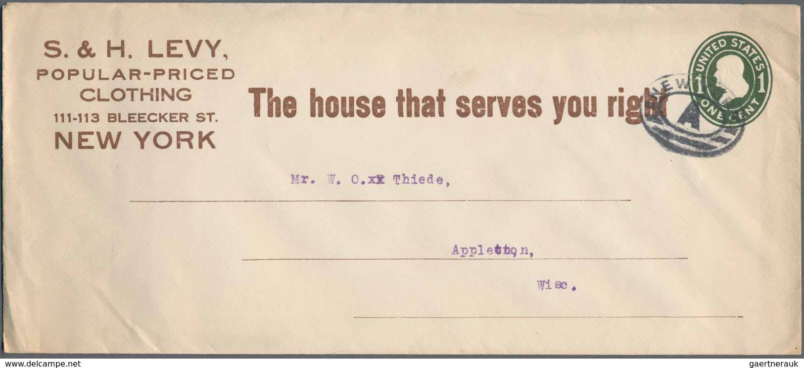 Vereinigte Staaten Von Amerika - Ganzsachen: 1908/85 Ca. 500 Commercially Used Postal Stationery Env - Sonstige & Ohne Zuordnung