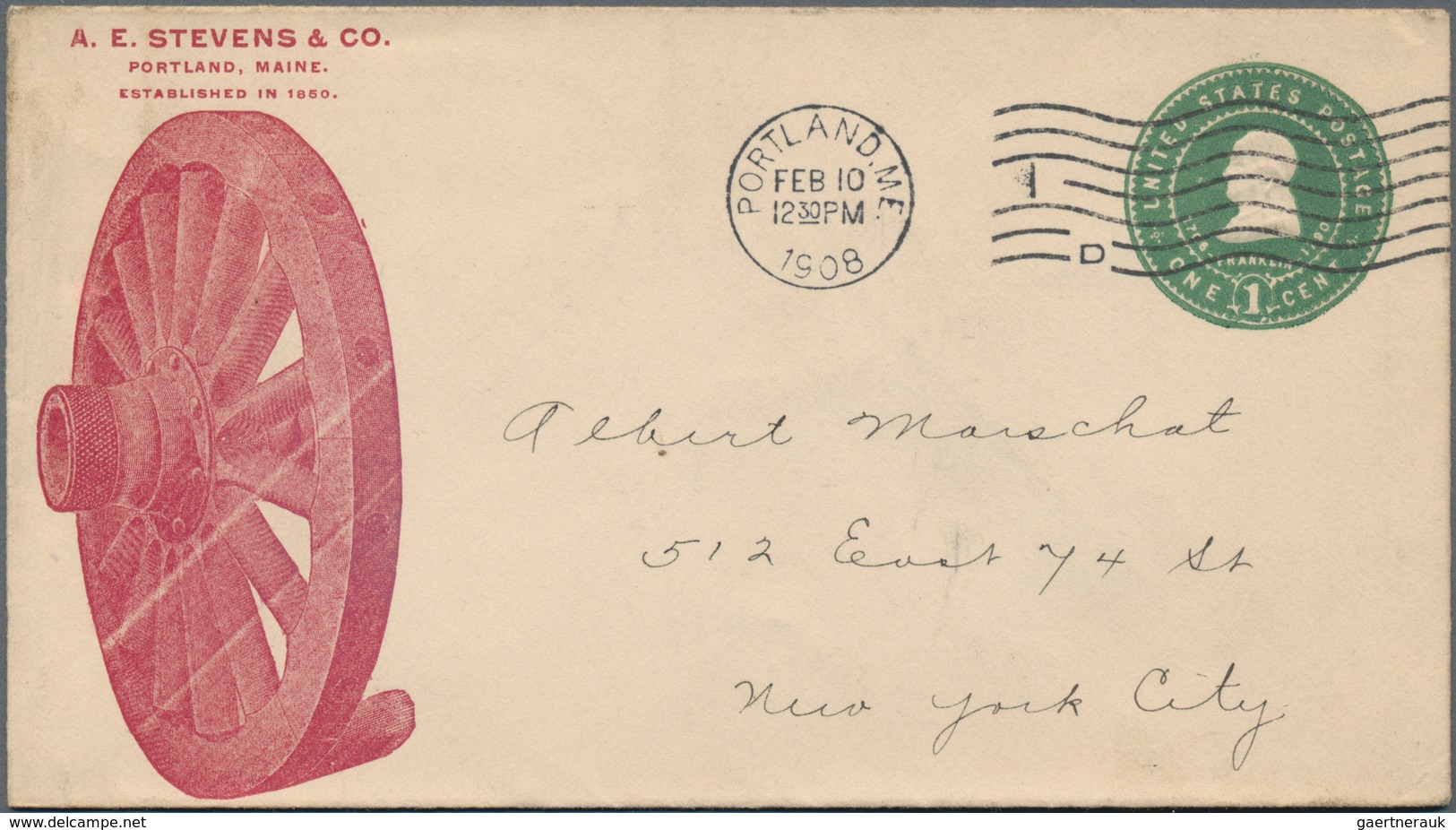 Vereinigte Staaten Von Amerika - Ganzsachen: 1908/85 Ca. 500 Commercially Used Postal Stationery Env - Autres & Non Classés