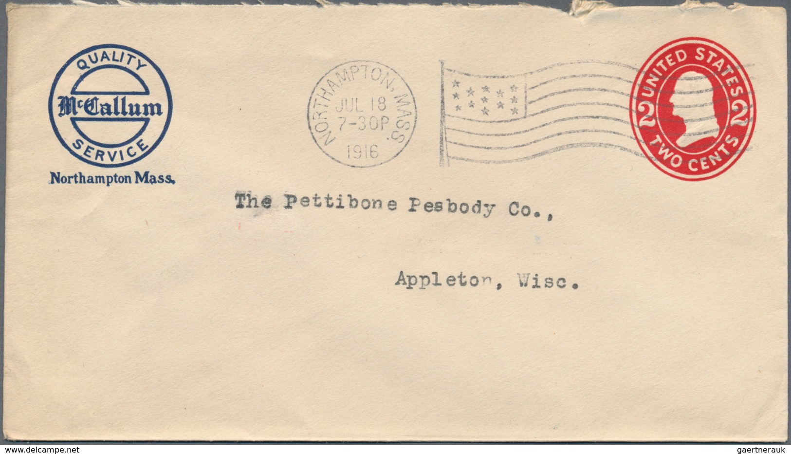 Vereinigte Staaten Von Amerika - Ganzsachen: 1910/16 Ca. 600 Commercially Used Postal Stationery Env - Sonstige & Ohne Zuordnung