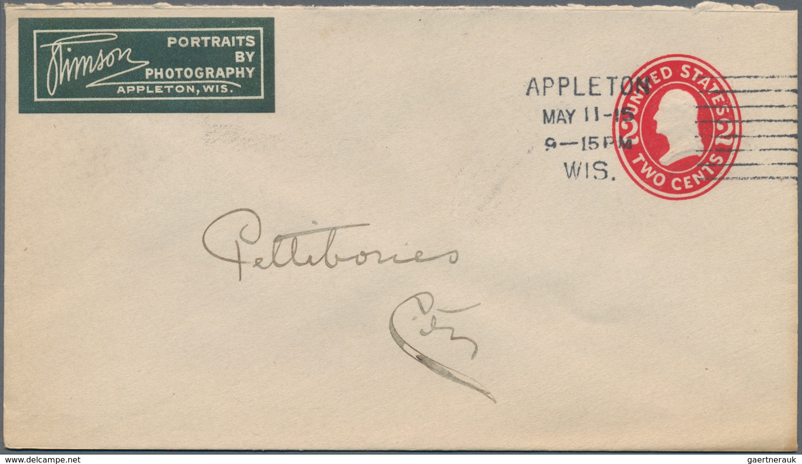 Vereinigte Staaten Von Amerika - Ganzsachen: 1910/58 Ca. 550 Commercially Used Postal Stationery Env - Other & Unclassified