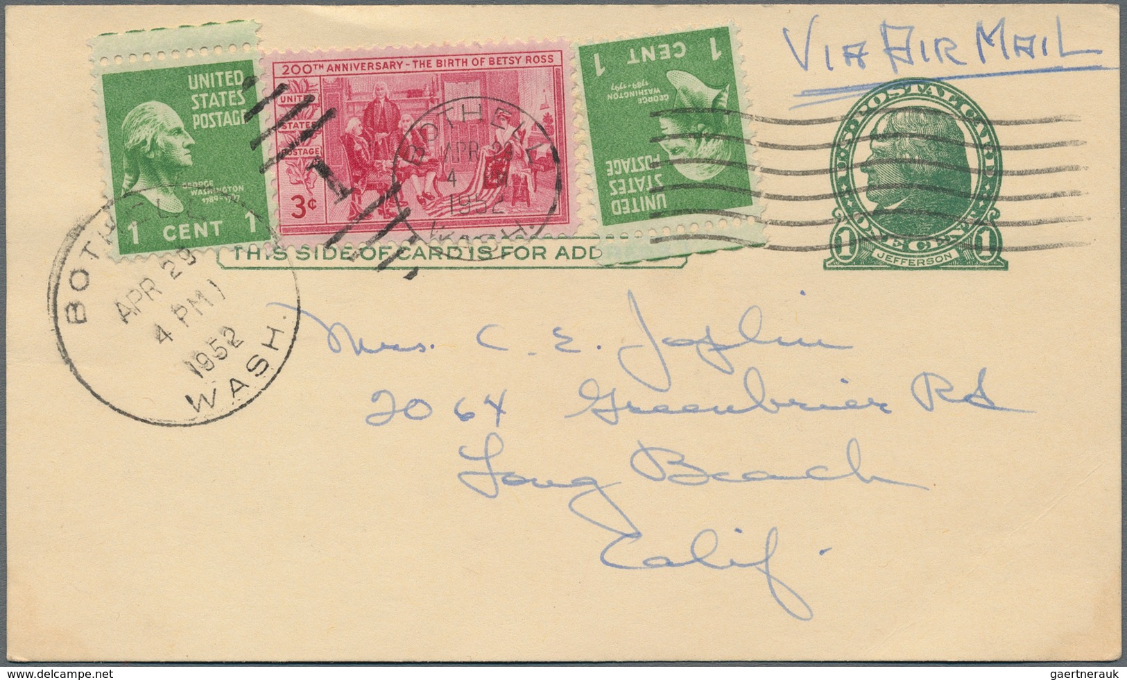 Vereinigte Staaten Von Amerika - Ganzsachen: 1951/59 Holding Of Ca. 1.080 Used Postal Stationery Pos - Other & Unclassified